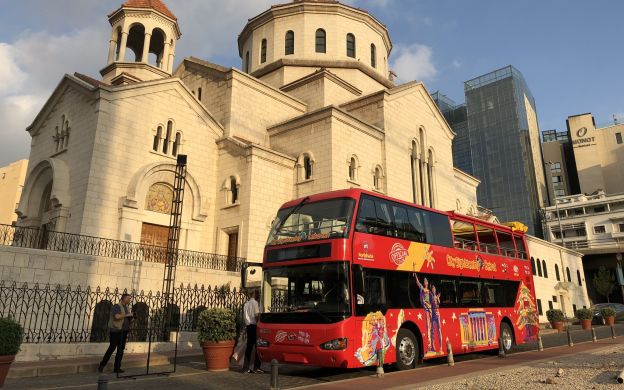 beirut tour bus